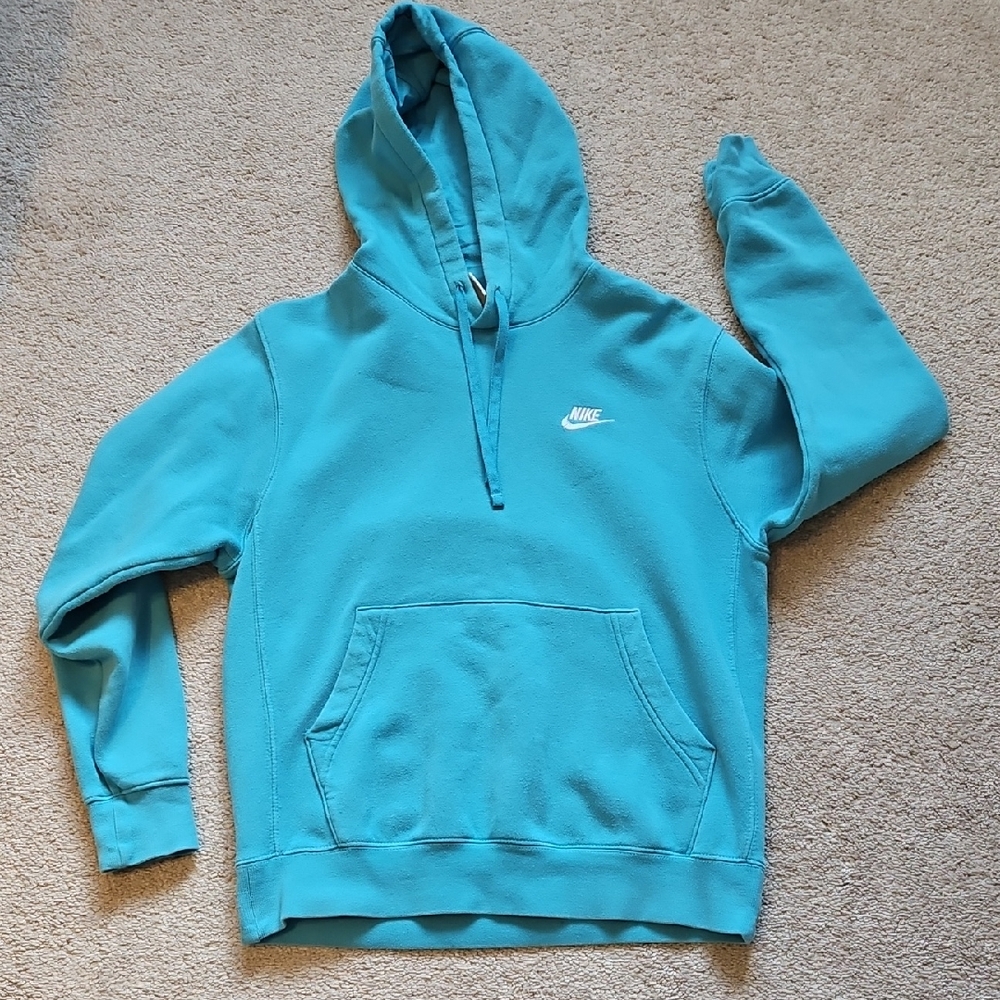 Nike Teal Hoodie with Logo